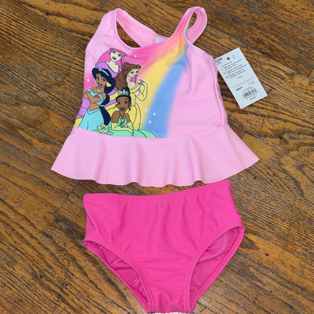 Disney jumping beans princess tankini 2 piece bathing suit